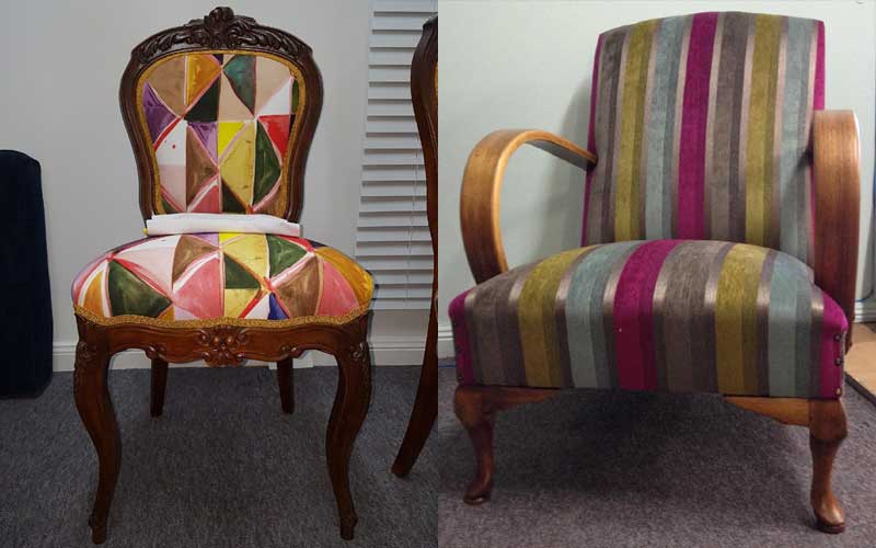 Restoration & Reupholstery - Upcycled Chairs