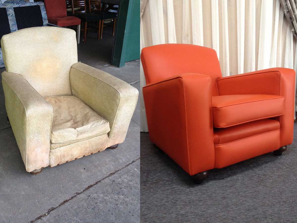 Project 014 - Club Chair - Domestic Furniture Restoration & Reupholstery