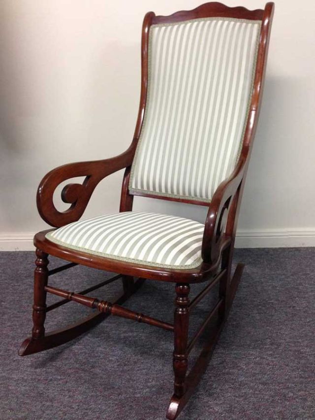 Old Rocking Chair - furniture restoration, reupholstery - Windsor, Hawkesbury, Western Sydney