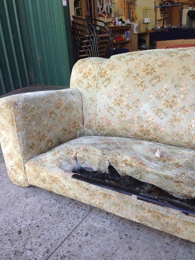 Old club suite, sofa - furniture restoration, reupholstery - Windsor, Hawkesbury, Western Sydney