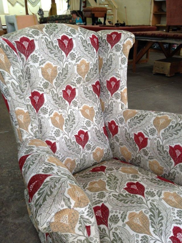 Old Wingback Armchair - furniture restoration, reupholstery - Windsor, Hawkesbury, Western Sydney