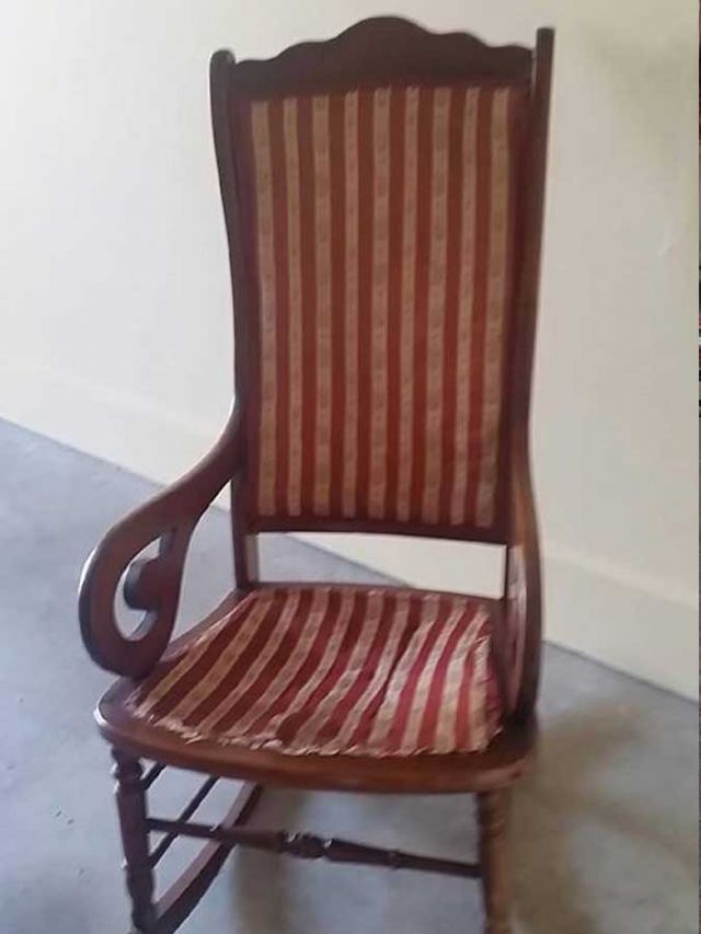 Old Rocking Chair - furniture restoration, reupholstery - Windsor, Hawkesbury, Western Sydney