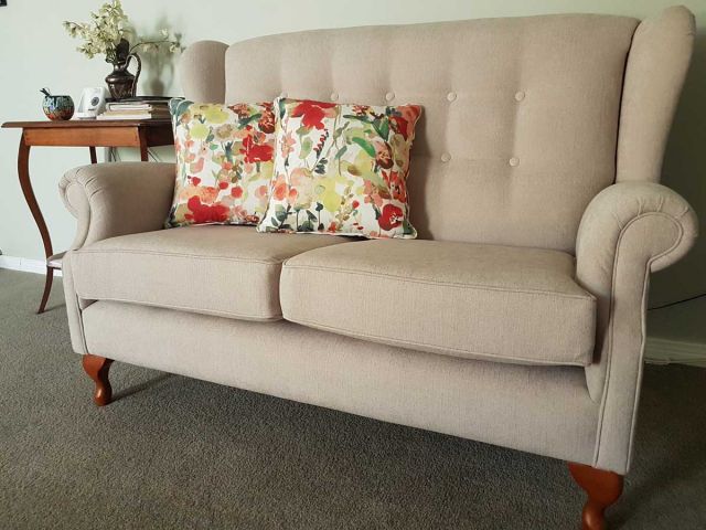 Custom Lounge Wingback Suite - Domestic Furniture Restoration & Reupholstery - Windsor, Hawkesbury, Western Sydney